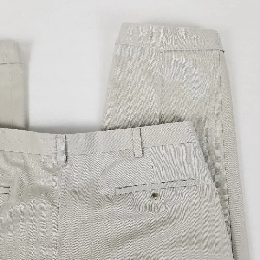 Savane Select Edition Light Khaki Cotton Dress Pants‎ Size 38/30
